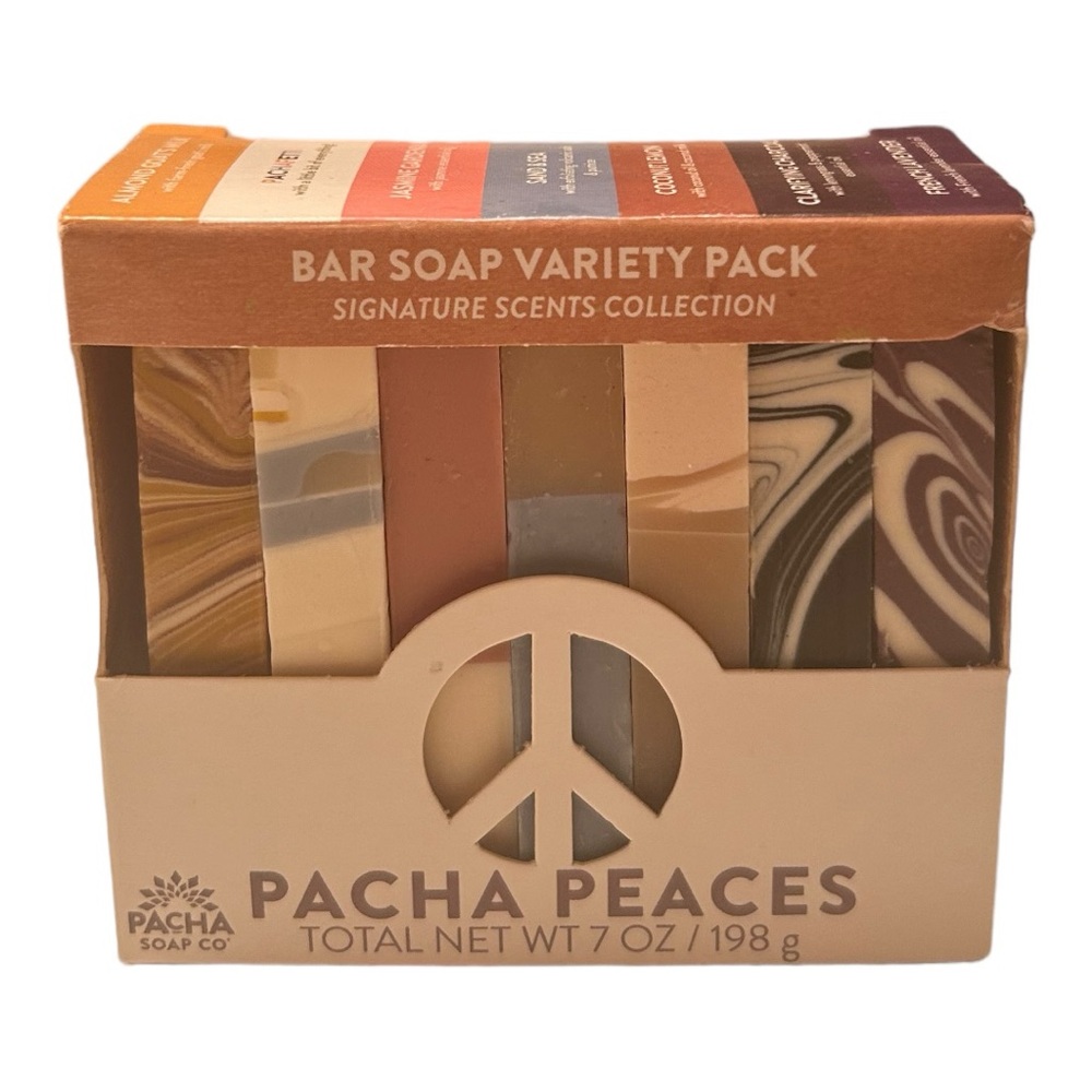 Pacha Soap Co Pacha Peaces Bar Soap Variety Pack Soap Dish Set NWT - Picture 9 of 16